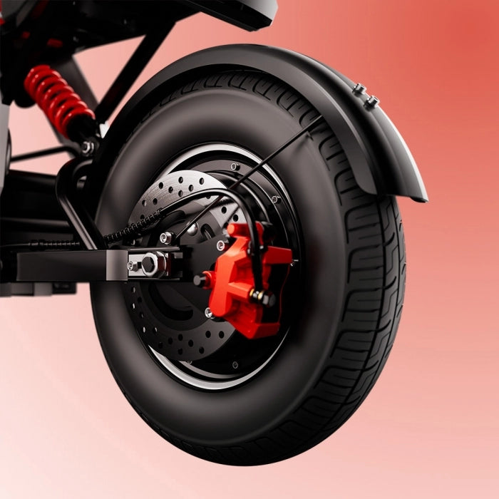 iScooter DX5Pro Electric Scooter 2000W Brushless Motor 60km/h Top Speed 52V 20Ah Battery Up to 100km Range 17" Fat Tubeles