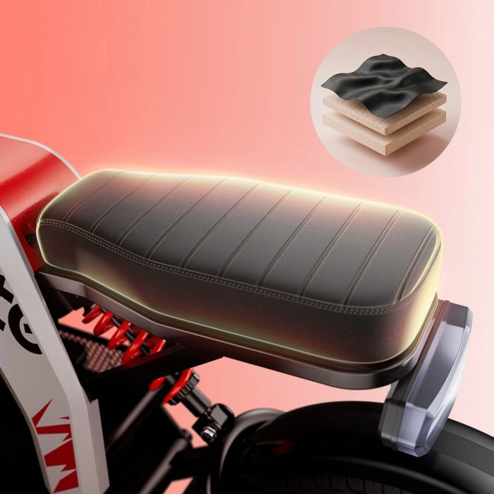 iScooter DX5Pro Electric Scooter 2000W Brushless Motor 60km/h Top Speed 52V 20Ah Battery Up to 100km Range 17" Fat Tubeles