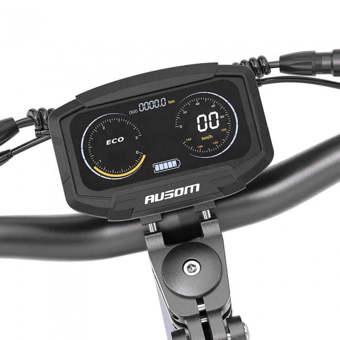 Składana hulajnoga elektryczna Ausom F1 Max, silnik 2*1400W, bateria 60V 20,8Ah, opony 10x3,0 cali, maks. prędkość 72 km/h