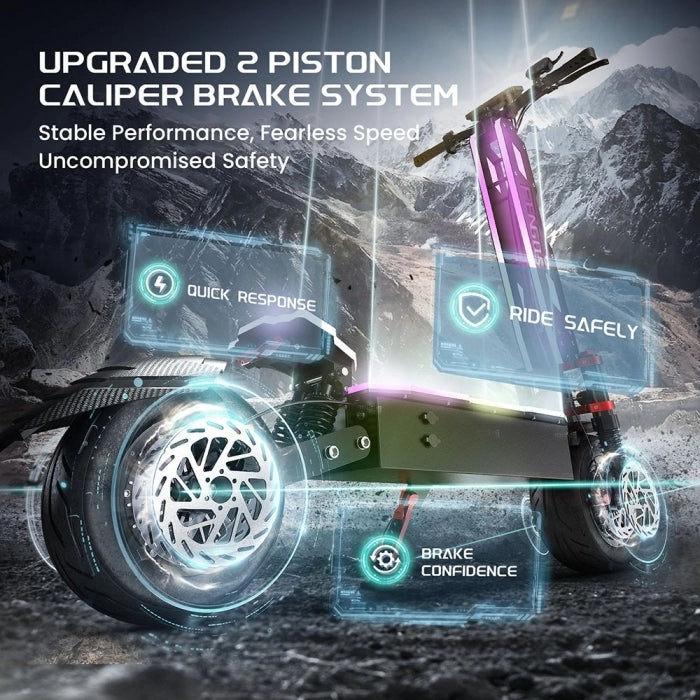 Składana hulajnoga elektryczna FENGQS GT9, silnik 3500W*2, bateria 60V 38Ah, opony 12 cali, zasięg 96km