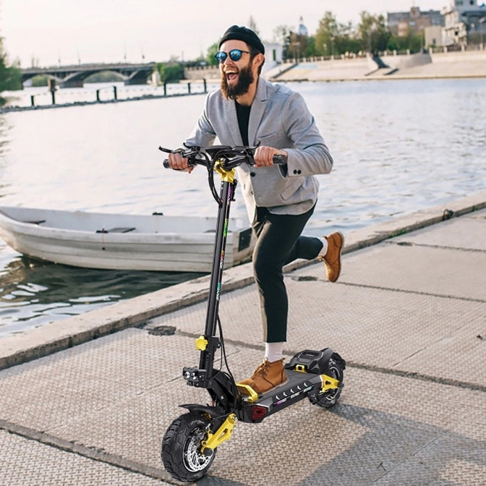 Składana hulajnoga elektryczna iENYRID ES60, silnik 2*1200W, bateria 48V 23Ah, 11-calowe opony, maks. prędkość 60km/h