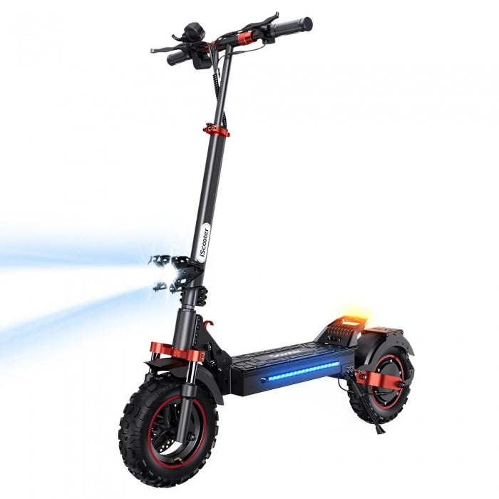 Składana hulajnoga elektryczna iScooter iX5S, silnik 1000W, bateria 48V 15Ah, 11-calowe opony, maks. prędkość 25km/h - Czarny