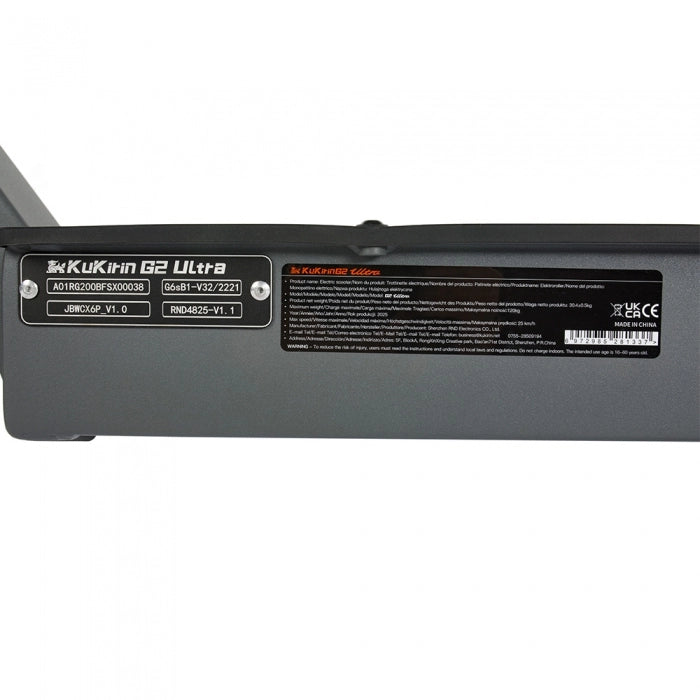 Składana hulajnoga elektryczna KuKirin G2 Ultra, silnik 800 W*2, akumulator 48 V 18 Ah, opony 10 cali