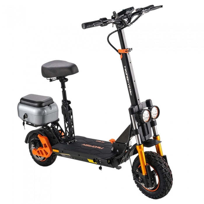 TWOFISH V5 MAX Electric Scooter with Seat, 800W Motor, 48V 18Ah Battery, Front 11 inch & Rear 10 inch Tires, 45km/h Max Speed
