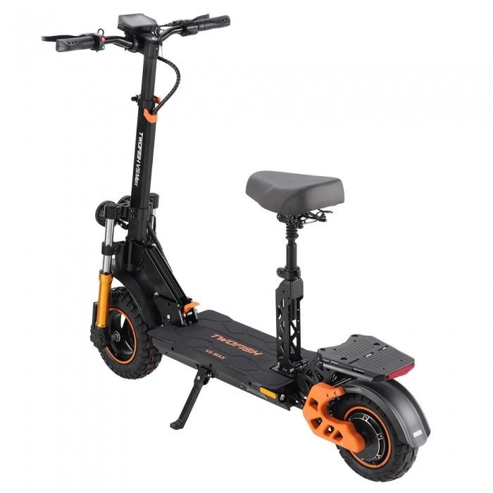 TWOFISH V5 MAX Electric Scooter with Seat, 800W Motor, 48V 18Ah Battery, Front 11 inch & Rear 10 inch Tires, 45km/h Max Speed