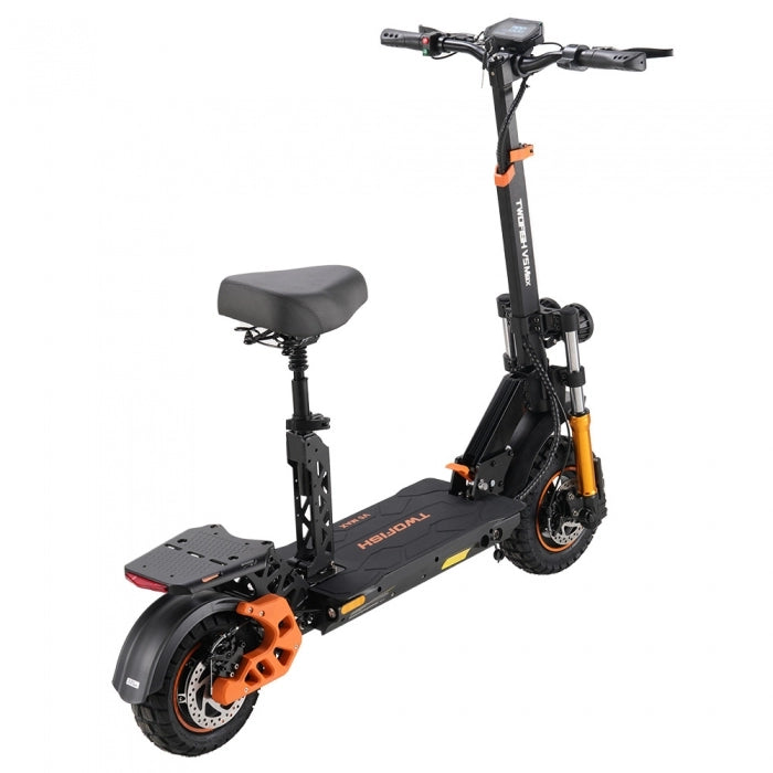 TWOFISH V5 MAX Electric Scooter with Seat, 800W Motor, 48V 18Ah Battery, Front 11 inch & Rear 10 inch Tires, 45km/h Max Speed