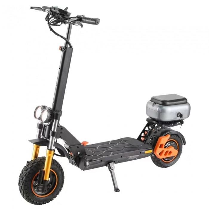 TWOFISH V5 MAX Electric Scooter with Seat, 800W Motor, 48V 18Ah Battery, Front 11 inch & Rear 10 inch Tires, 45km/h Max Speed